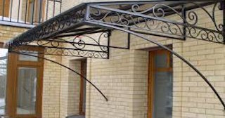 Кованные навесы к дому в Чите по доступной цене | НавесыЧта от 2106 рублей